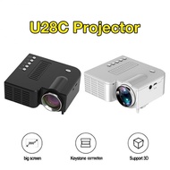 Mini Video Projector UC28C 3D HD LED Portable Home Theater Cinema 1080P AV USB HDMI ,Using LCD Imagi