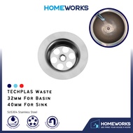 32MM 40MM BATHROOM BASIN WASTE KITCHEN SINK WASTE PENAPIS SINGKI CUCI MANGKUK