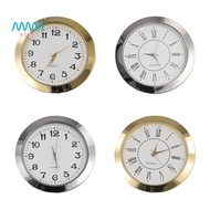 55mm Quartz Clock Retro Roman and Arabic Numbers Clock Simple Clock Accessories Inlaid Craft Clock