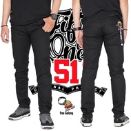 FIFTY ONE DENIM 51 - Men's Slim Fit Stretch Chino Pants Original Fiftyone Casual Formal