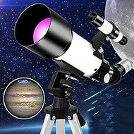 Portable Travel Telescope for Kids Beginners with Tripod and Eyepiece， Refractor Telescope with Carry Bag for Kids Beginner vision