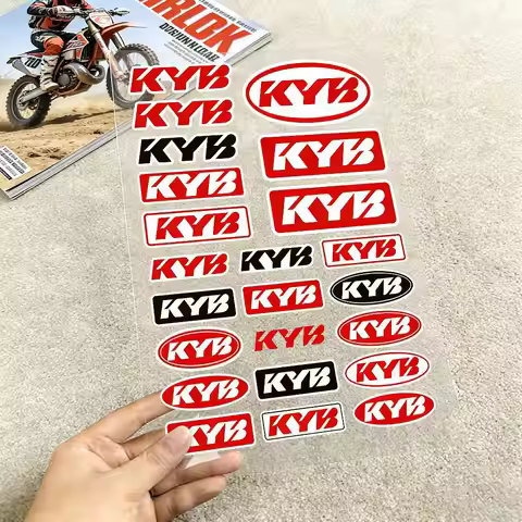 For KYB Reflective Motorcycle Stickers, 3M Safety Warning At Night In The Dark Scooter Helmets