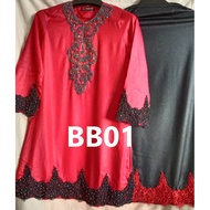 Baju Kurung Moden Border Lace Manik Budak Kanak-kanak Diamond Satin Silk Lembut Quality Murah