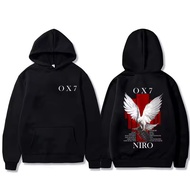 【M-8XL】Rapper Niro OX7 Album Graphic Hoodie Men Women Hip Hop Fashion Pop Music Jacket Male Casual V