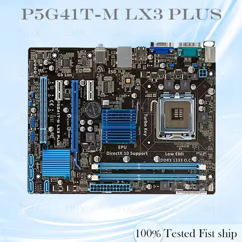 For ASUS P5G41T-M LX3 Plus motherboard LGA 775 DDR3 8GB Intel G41 Mainboard 100% Tested Full work be