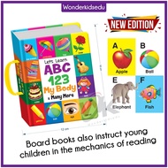 Lets Learn Mini Board Book ABC 123 My Body | 128 Animals | 128 Words | Baby | Children | Young Reade