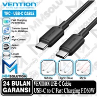 Vention Type C to Type C 60W PD 3A Fast Charging Charger Cable - TRC