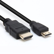 Ready stock WG141 1.5m Mini HDMI to HDMI Cable Audio-video Sync for Camcorder Monitor TV 4K/1080P