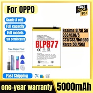 BLP877 for OPPO Realme 8I/9I 5G/C33/C30/S/C31/C53/Note50/Narzo 50I/50A Prime Phone Battery Replaceme