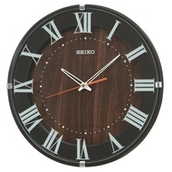 Seiko clock wall clock natural radio analog dark diameter 320x46mm KX397B