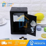 ♞Children Coin Bank Mini Safe Mini Vault Box with Key Lock | Piggy Bank | Alkansya