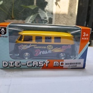 Diecast VW T1 Transportation 69 yellow bus 1:36 scale children's toy collection