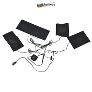 PINKHALLWAY USB Electric Heated Jacket, 4 in1 3 Gear Levels Heating Pad, Durable Washable Foldable 5