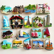3D Resin Fridge Magnet Japan Tokyo Mount Fuji Dubai Hong Kong Thailand Germany Paris Singapore Landm