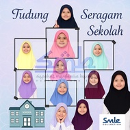 (PMN) Tudung Seragam Awning Scuba / Tudung Biru Polis / Tudung Putih Sekolah Awning Scuba / Tudung H