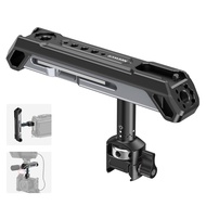 2 In 1 Top Handle/Side Handle, Camera Cage Video Rig Handle with 360° Rotatable NATO Rail Clamp, 1/4