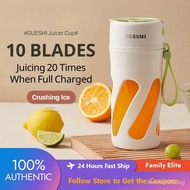 GuesMi 10 Blades Juicer Cup(400ml) Portable Juice Blender Electric Juicer Blending Ice GM-Z07 YLGH
