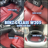พรม6D BENZ W205 C200 C250 C350e ของแท้ เข้ารูป ตรงรุ่น ทุกสี พร้อมส่ง