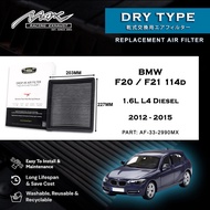 BMW F20 / F21 114d 1.6L L4 Diesel 2012 to 2015 33-2990MX Max Racing Performance Dry Type Air Filter