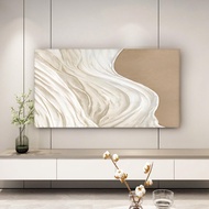 TV Cover, Easy Clean TV Display Protector, Anti-Scratch TV Dust Cover Cloth Maximum for 32—85in, Str