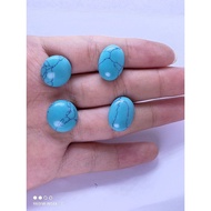 Permata Firus Asli / Turquoise Ring Stone Size ：13mm x 18mm dan 16mm