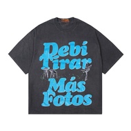 CONSTENER BAD BUNNY OVERSIZE TSHIRT BLACK BLEACH