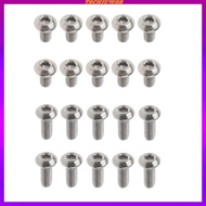 [Tachiuwa2] M3 Polished Titanium  screw Hex Allen Socket  Screws, Quantity of 10 Pieces, M3 x 6mm, M