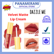 DAZZLE ME Velvet Matte Lip Cream  Vitamin E Waterproof Lipstik Pigmented Tahan Lama 2,5g  BPOM // Dr