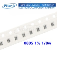 (100pcs) 0805 1% SMD Resistor 1K~10M 100K 220K 330K 470K 680K 1.8K 1.5K 2.2K 6.8K 10K 27K 33K 47K 68