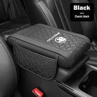 Leather Car Armrest Booster Protective Cover Center Console Universal  Seat Arm Rest Box Height Pad 