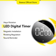 Baseus LED Digital Magnetic Kitchen Rotation Countdown Timer Countdown Alarm Clock Cooking Study