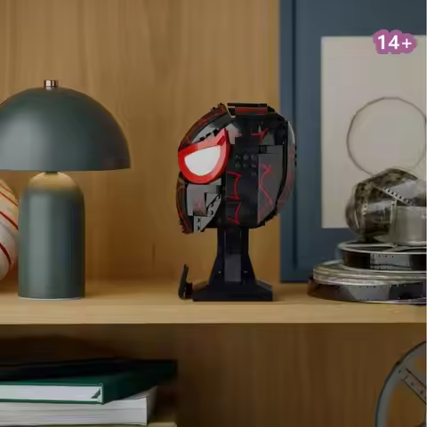 NEW Miles Helmet Mask Morales Puzzle DIY Model Creative Bricks Assembly Puzzle Compatible Birthday G