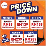 unifi home fiber(Unlimited WiFi)FREE NETFLIX free pendaftaran