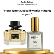 Azaleen Felora | Pati Perfume Wanita – Tahan 12 Jam | Wangian Floral Fresh Feminin | Mesra Solat