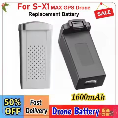 Newly High-Capacity S-X1 MAX GPS Drone Battery 7.4V 1600mAh for S X1 MAX GPS Drone Parts Rechargeabl