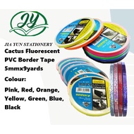 Cactus Fluorescent PVC Border Tape 5mmx9yards