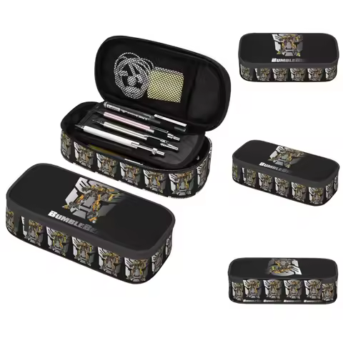 Bumblebee Transformers 1 Pencil Case for Students School Pen Box Pencil Bag Stationery Supplies Pen