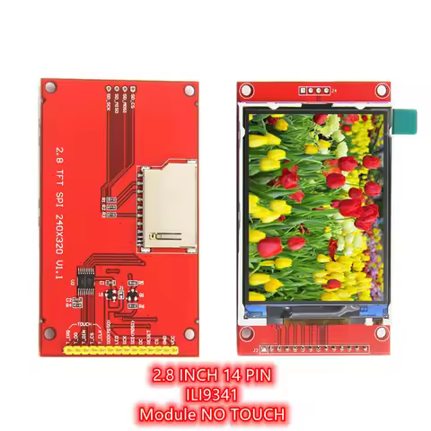 2.8-inch color screen Drive IC ILI9341 320X240 resolution With SPI optional touch function Display c