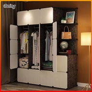 Clothes Storage Cabinet DIY Wardrobe Plastic Rak baju Bertutup Bedroom almari baju Drawer Storage Clothes Cabinet Clothing Cabinet Almari Pakaian 衣櫃/衣橱