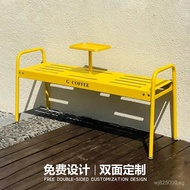 Shopping Mall Outdoor Chair Bench Milk Tea Dopamine Rest Bench Park ins Colorful Coffee Shop Long Ch
