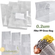 WISDOM 50pcs Mushroom Planting Bag,  PP Edible Mushroom Breathable Bag, Thermostability 0.2um Filter
