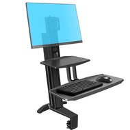 NB North Bayou L80 17 - 32 Inch Sit Stand Workstation TV Sliding Stand Rack Desk Table Clamp LED Monitor Mount