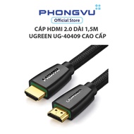 Cáp HDMI 2.0 dài 15m hỗ trợ full HD 4Kx2K chính hãng Ugreen UG-40409 cao cấp -Bảo hành 18 tháng
