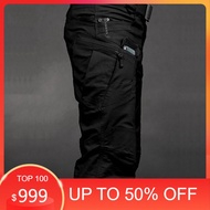 SAHIJI Mens Waterproof Tactical Cargo Pants straight leg pants Outdoor Leisure Tactical Pants IX7 Ca