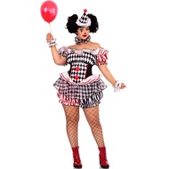 Halloween Carnival Joker Cosplay & Role Play Party Clown Outfit