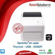 USB Thermal Barcode Label Printer - Xprinter XP420 / XP-420B / XP420B