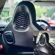 High Quality Real Genuine Carbon Fiber Material GP JCW Seat Back Cover 3K Twill Forged Style For Min