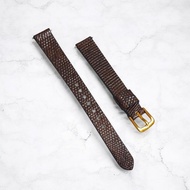 Lizard/ Lizard Genuine Leather Watch Strap - Size 13mm