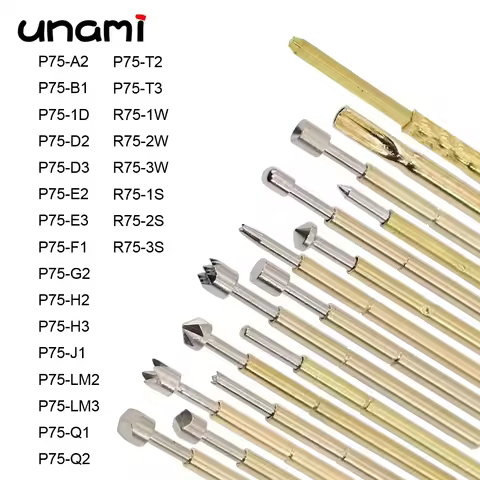 Spring Test Probe Pogo Pin P75-A2 P75-B1 P75-D P75-E P75-F1 P75-G2 P75-H P75-J1 P75-LM P75-Q P75-T R