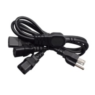 สายไฟมาตรฐานเรา3พินสำหรับ C13 IEC320สาย C13 NEMA 5-15P ถึงสาม IEC320